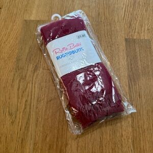 Ruffle Butts Rugged Butts 2T-4T Footless Ruffle Tights in Rosewood NEW